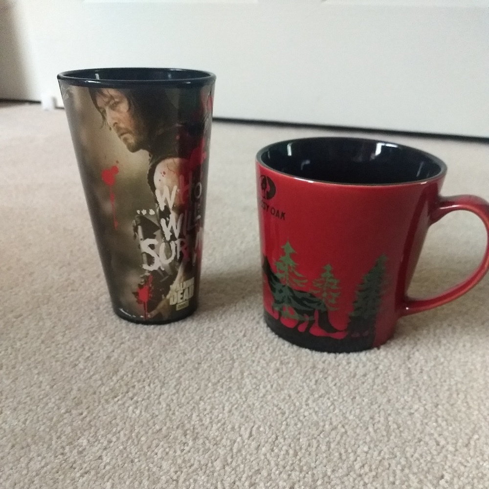 AMC Walking Dead Metal Cup **RED MUG SOLD**